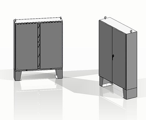 Floor mount electrical enclosure