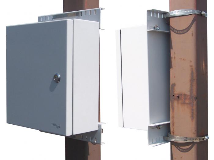 Pole mount electrical enclosure