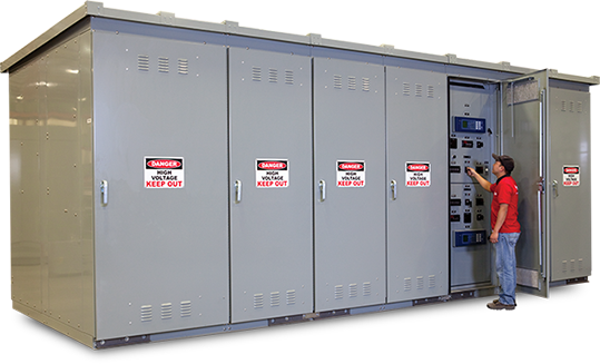 Walk in electrical enclosure