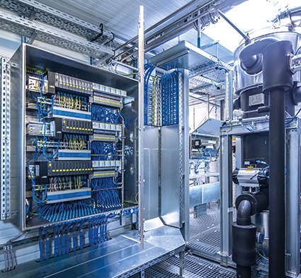 Siemens floor mount electrical enclosure for control systems