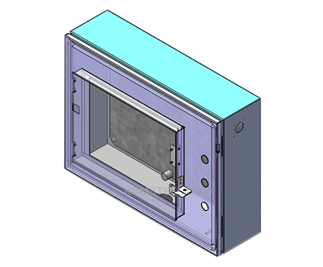 wall mount nema 13 enclosure with window
