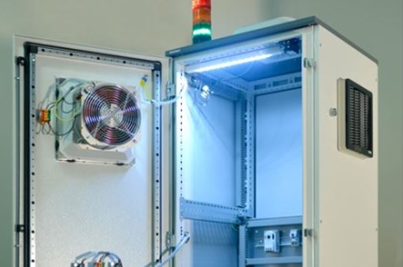 Electrical enclosure with a fan