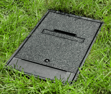 Enclosure recessed in soil