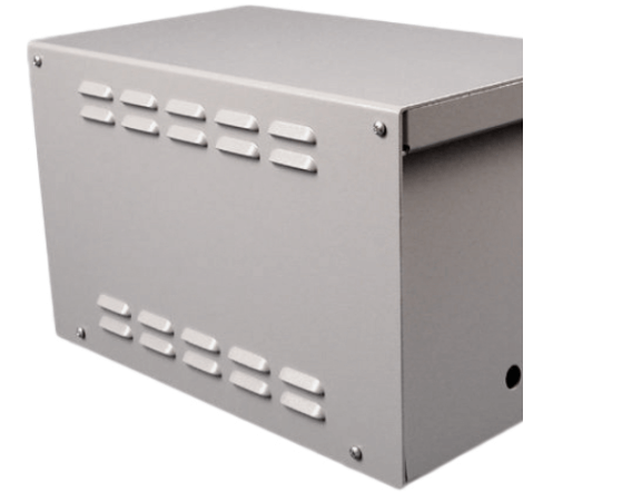 Louvered openings on enclosure