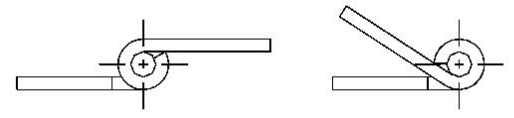 Reverse-assembled hinges