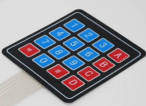 Small membrane keypad