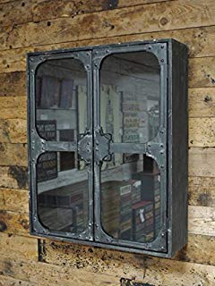 Lemari Dinding Logam Gaya Industri