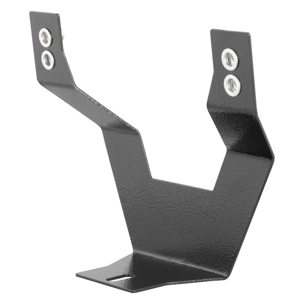 Soporte para placa de matrícula con revestimiento en polvo negro para barra de protección