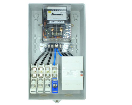 Caixa de medidor elétrico trifásico