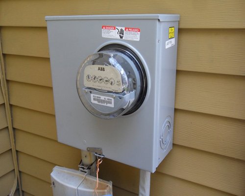 Caixa de medidor elétrico residencial