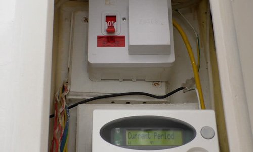 Caixa de medidor elétrico