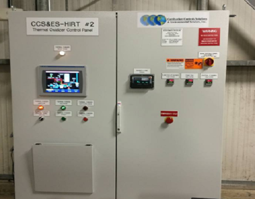 Panel de control industrial moderno