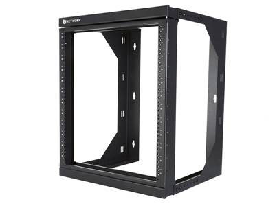 18U Adjustable Open Frame Wall Mount Rack