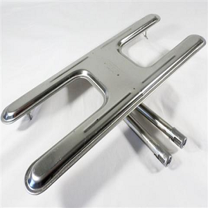 Pembakar BBQ Stainless Steel Tunggal Berbentuk H