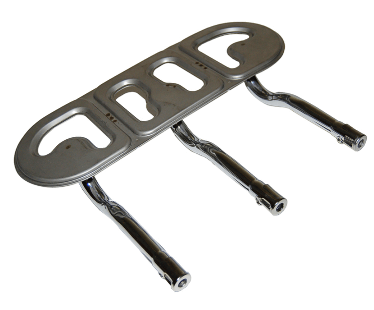 Pembakar BBQ stainless steel tiga oval