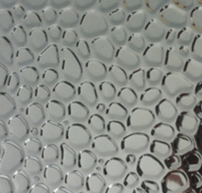 Permukaan baja tahan karat timbul