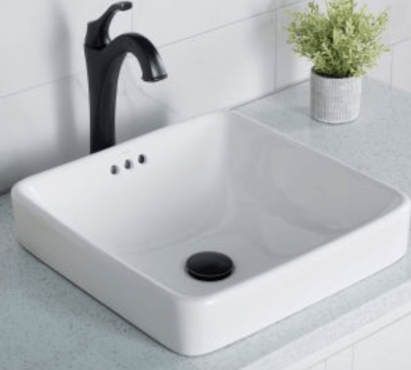 Wastafel semi-tersembunyi