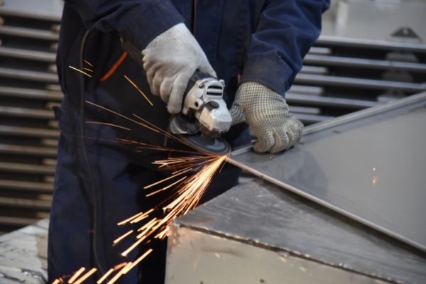 electrical enclosure panel polishing