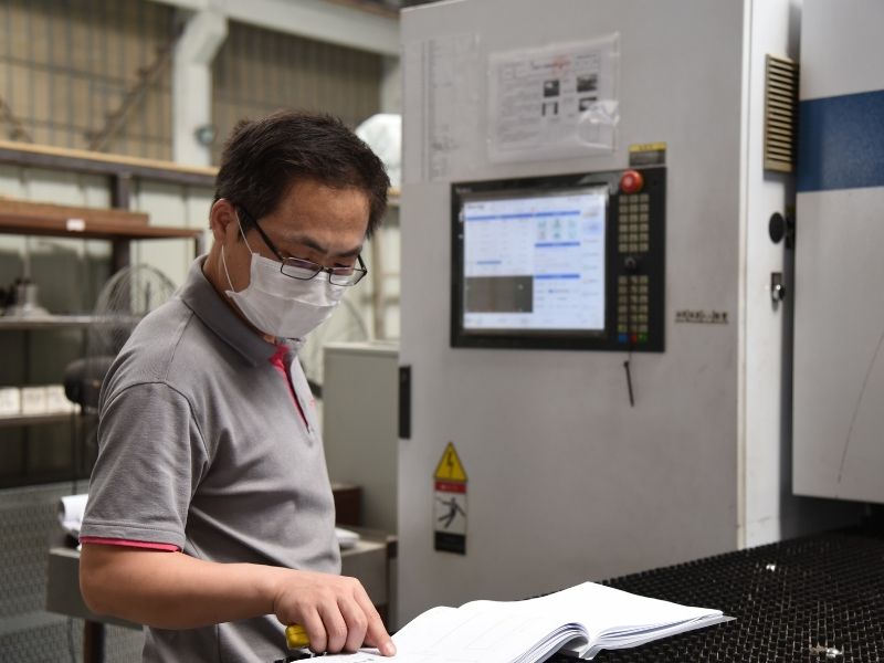 process checking for enclosure laser cutting
