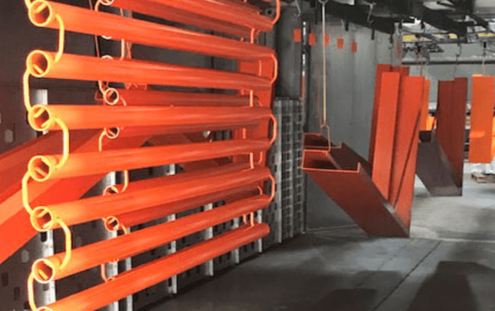 Powder coating curing oven