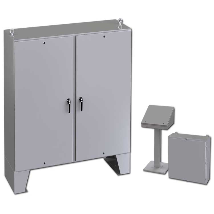 Free standing electrical enclosure