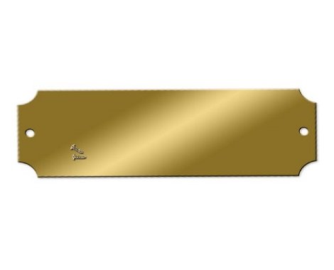 Placas de identificación de chapa de latón