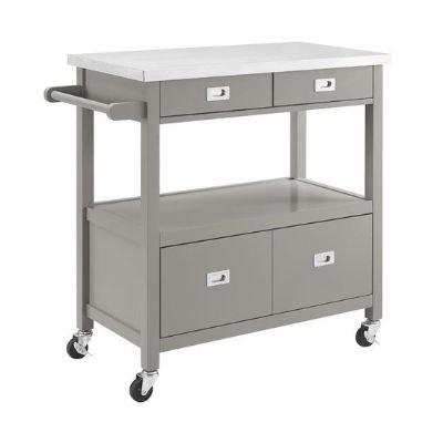 Eira Top Stainless Steel Kitchen Cart