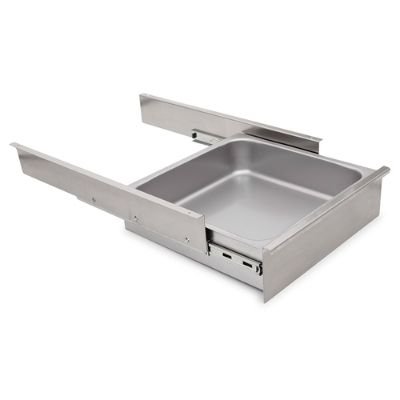 Meja Lebar dengan Bantalan Rol Laci Stainless Steel